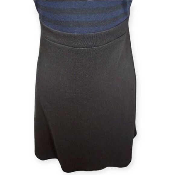 LOFT NAVY & BLACK STRIPE DRESS SZ.6P EUC. - Picture 3 of 7